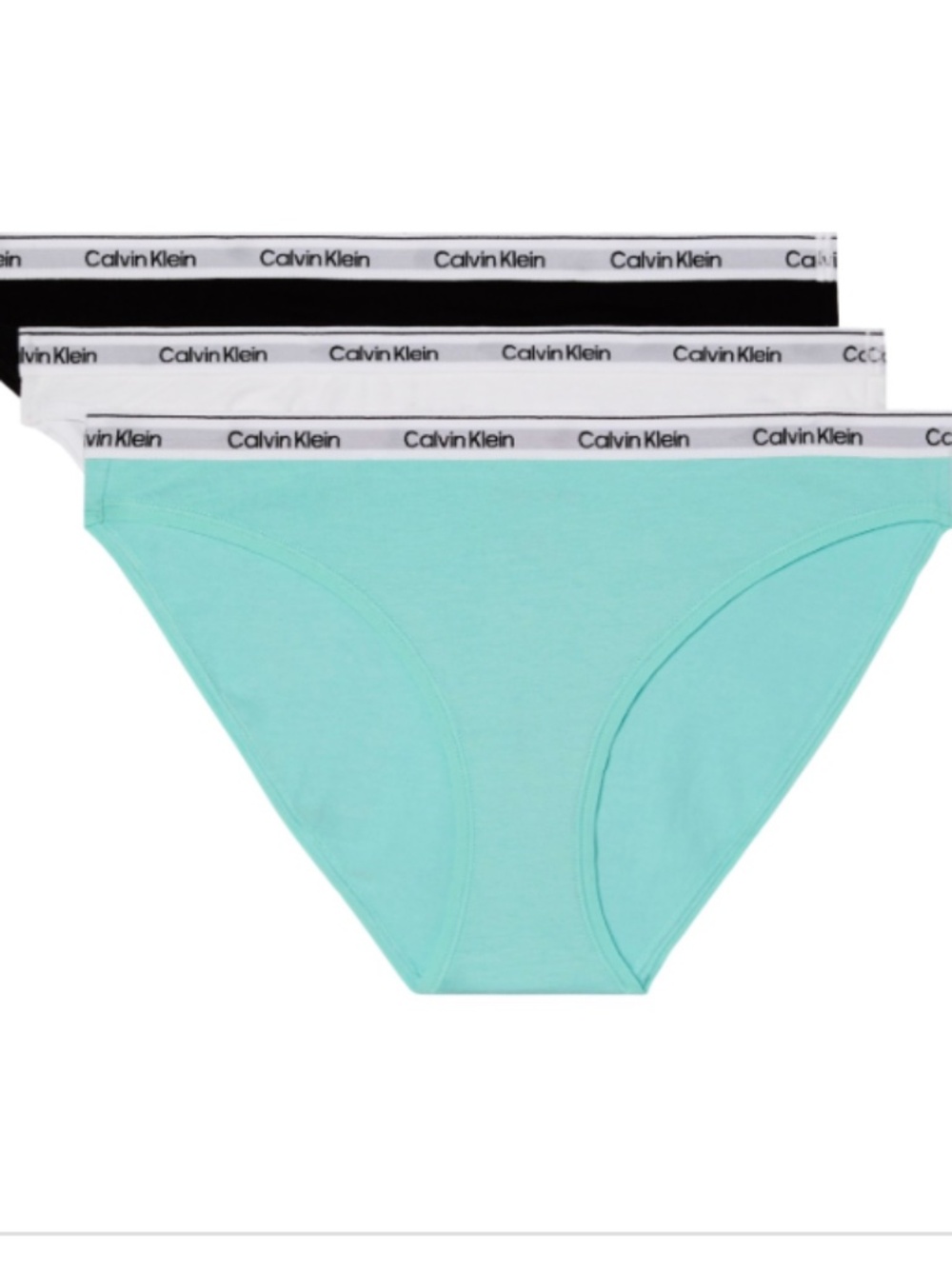 NWT XL Calvin Klein Women's Modern Logo Bikini 3-pack
